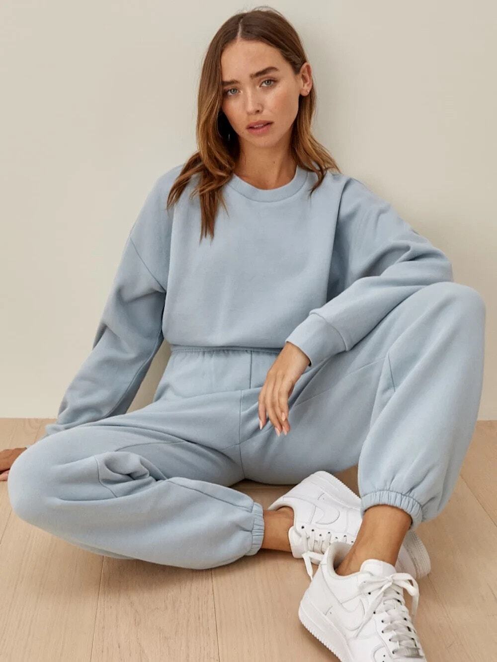 Reformation Jeans  Boyfriend Sweatpant XS Blue Lounge Streetwear Relaxed Basic